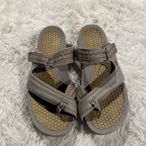 Baretraps womens hook and loop sandals 9M gray comfort - Picture 1 of 10